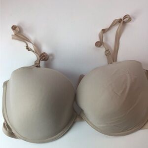 Natori Bra 32DD Beige Nude Plunge Underwire Style 105951